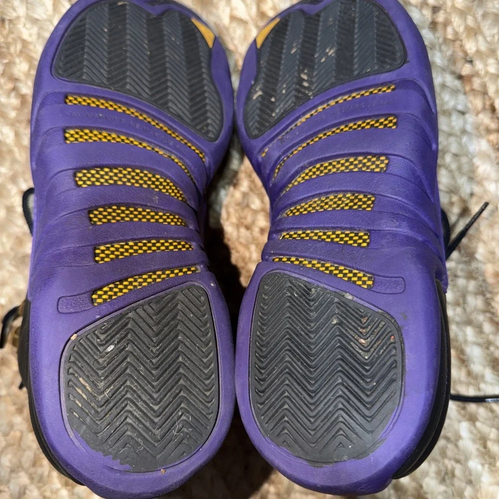 Size 6Y - Jordan 12 Retro Mid Field Purple Black